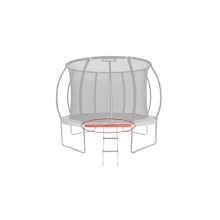 Náhradná trubka rámu pre trampolínu Marimex Premium 396 cm - 153,8 cm (širšie konce)