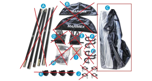 Náhradný kryt zastrešenia (na zastrešenie pre nadzemné bazény 3,66 m)