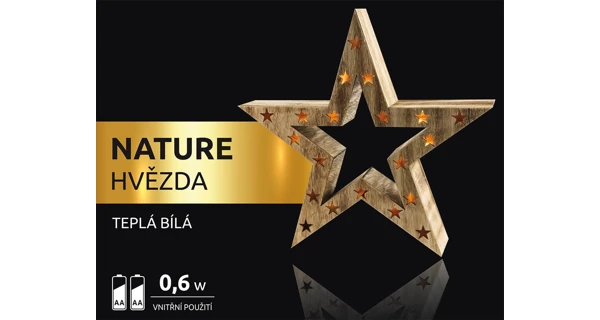 Nature hviezda 10 LED