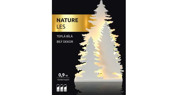 Nature les 15 LED - biely
