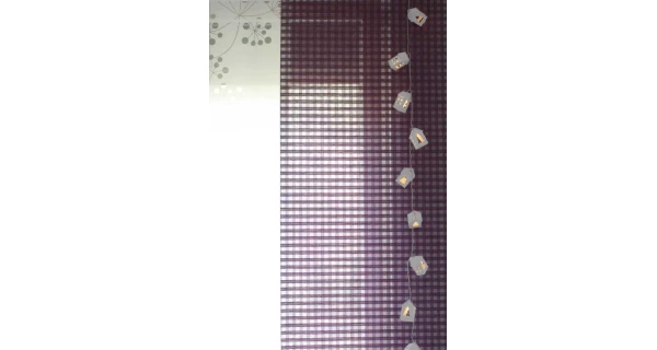 Nature reťaz s domčekmi 10 LED - prírodná