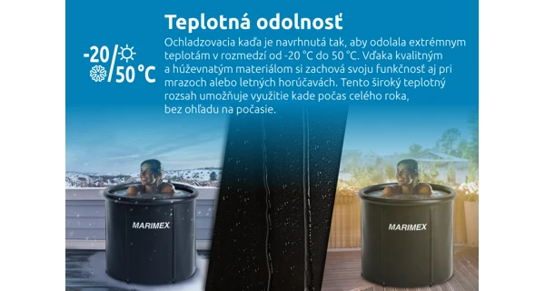 Ochladzovacia kaďa 125x75x77 cm s kartušovou filtráciou