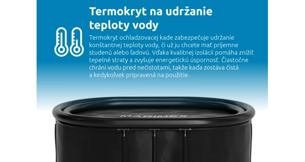 Ochladzovacia kaďa 125x75x77 cm s kartušovou filtráciou