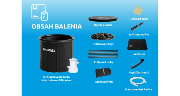 Ochladzovacia kaďa 90x75 cm s kartušovou filtráciou