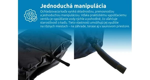 Ochladzovacia kaďa 90x75 cm s kartušovou filtráciou