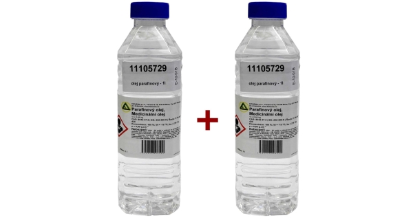 Parafínový olej 1l - sada 2 ks