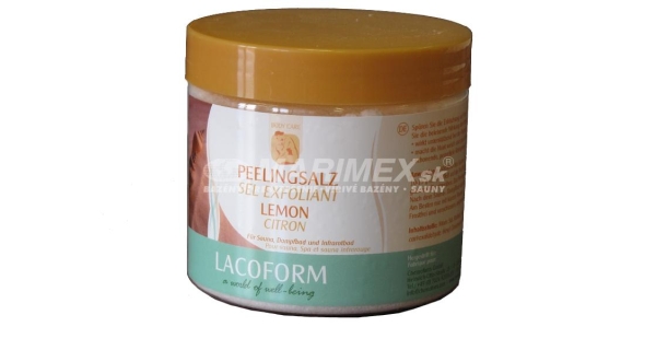 Peelingová soľ 0,5 kg - citrón