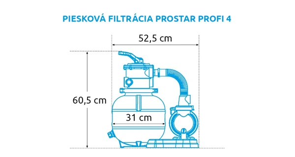 Piesková filtrácia Marimex ProStar Profi 4