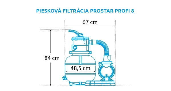 Piesková filtrácia Marimex ProStar Profi 8