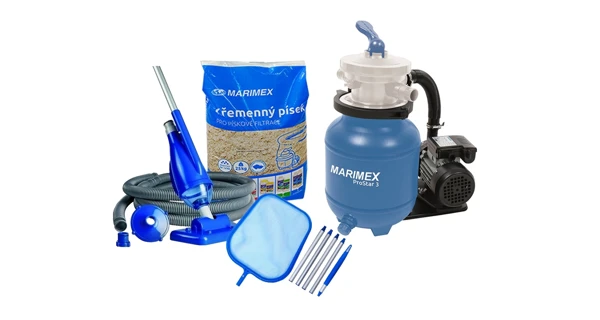 Piesková filtrácia ProStar 3 + vysávač Star Vac + hladinová sieť