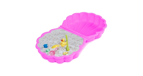 Pieskovisko / bazénik - Mušľa s krytom - ružová