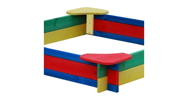 Pieskovisko color drevené so strieškou