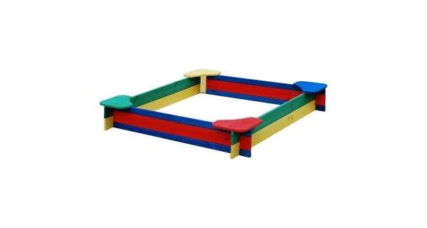 Pieskovisko drevené farebné