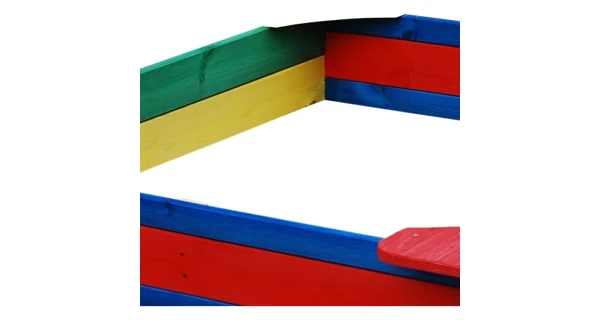 Pieskovisko drevené farebné