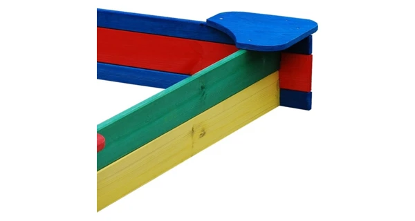 Pieskovisko drevené farebné