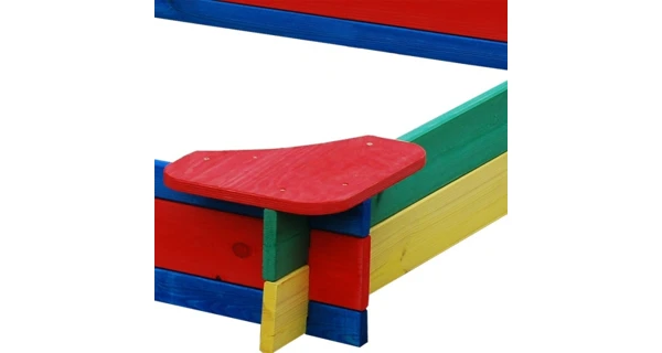 Pieskovisko drevené farebné