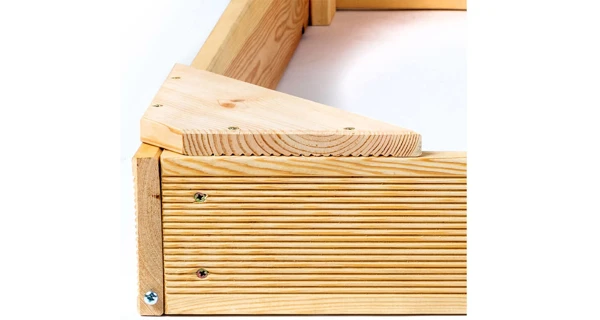 Pieskovisko drevené štvorhranné malé