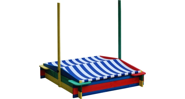 Pieskovisko štvorcové so strieškou - set