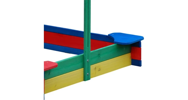 Pieskovisko štvorcové so strieškou - set