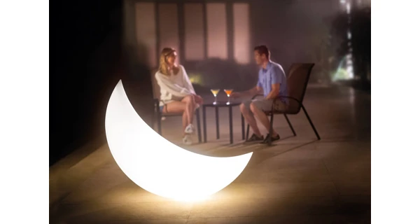 Plávajúce LED svetlo - polmesiac