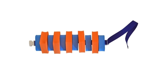 Plavecký pás 100 cm - oranžovo-modrý