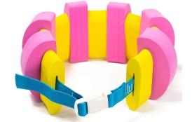 Plavecký pás Plavčík 1000 mm - ružovo/žltý