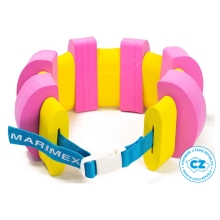 Plavecký pás Plavčík 1200mm - ružovo/žltý