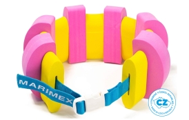 Plavecký pás Plavčík 1200mm - ružovo/žltý