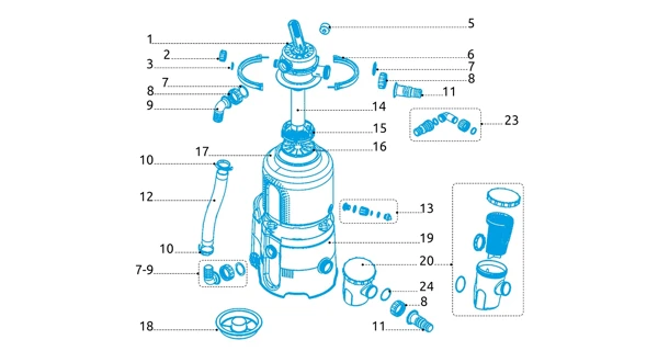 Ploché tesnenie manometra pre filtrácie ProStar Plus 2, 4, 6 a ProStar 2000, 4000 a 6000