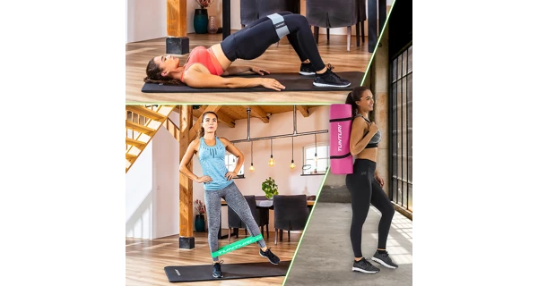 Podložka na cvičenie TUNTURI s obalom, ružová