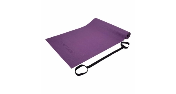 Podložka na cvičenie TUNTURI s popruhom, purpurová