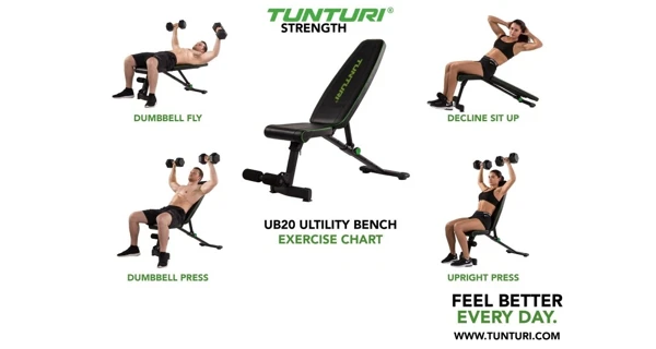 Polohovacia lavica UB20 TUNTURI Pre Utility Bench