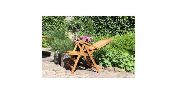 Polohovacia stolička Viet - akácie