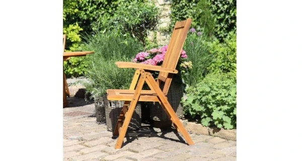 Polohovacia stolička Viet - akácie