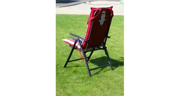 Polster na kreslo - INCO HOCH červeno-bielo-modrý (118x50x8cm)