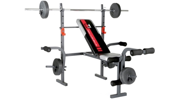 Posilňovacia lavica HAMMER Bermuda vr. 25 kg činiek, os 120cm, jednoručky 30cm