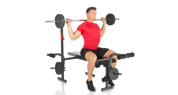 Posilňovacia lavica HAMMER Bermuda vr. 25 kg činiek, os 120cm, jednoručky 30cm