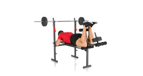 Posilňovacia lavica HAMMER Bermuda vr. 25 kg činiek, os 120cm, jednoručky 30cm