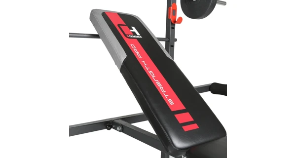 Posilňovacia lavica HAMMER Bermuda vr. 25 kg činiek, os 120cm, jednoručky 30cm
