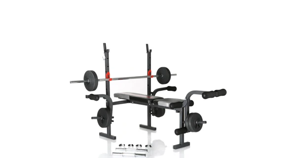 Posilňovacia lavica HAMMER Bermuda vr. 25 kg činiek, os 120cm, jednoručky 30cm