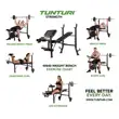 Posilňovacia lavica TUNTURI WB40 Compact Width Weight Bench