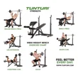 Posilňovacia lavica TUNTURI WB50 Mid Width Weight Bench