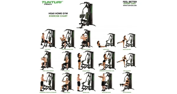 Posilňovacia veža TUNTURI HG60 Home Gym