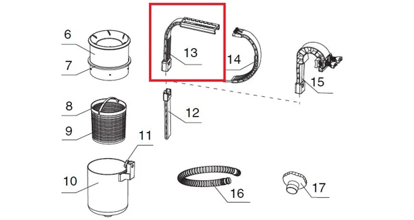 Rameno skimmera SK 2 pre bazény s nafukovacou obručou Tampa