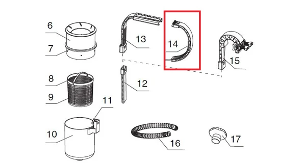 Rameno skimmeru Tampa SK-1