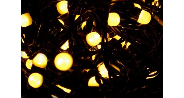 Reťaz 10 m - 100 maxi LED - teplá biela