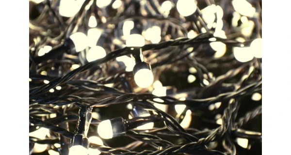 Reťaz 10 m - 100 maxi LED - teplá biela