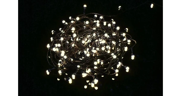 Reťaz 10 m - 100 maxi LED - teplá biela