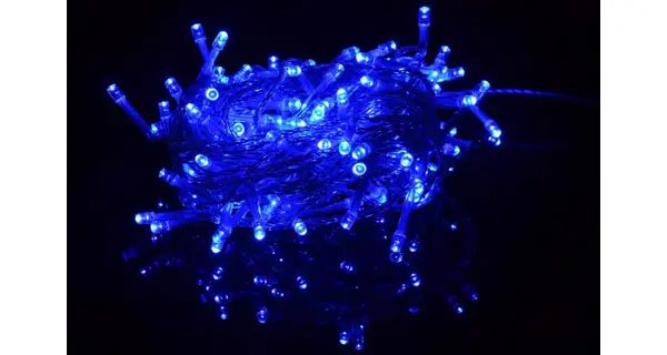 Reťaz 18 m - 200 LED - modrá
