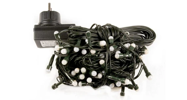 Reťaz 20 m - 200 maxi LED - studená biela